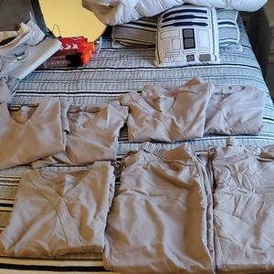 Lotl of khaki XL & 2XL Grey's Anatomy scrubs